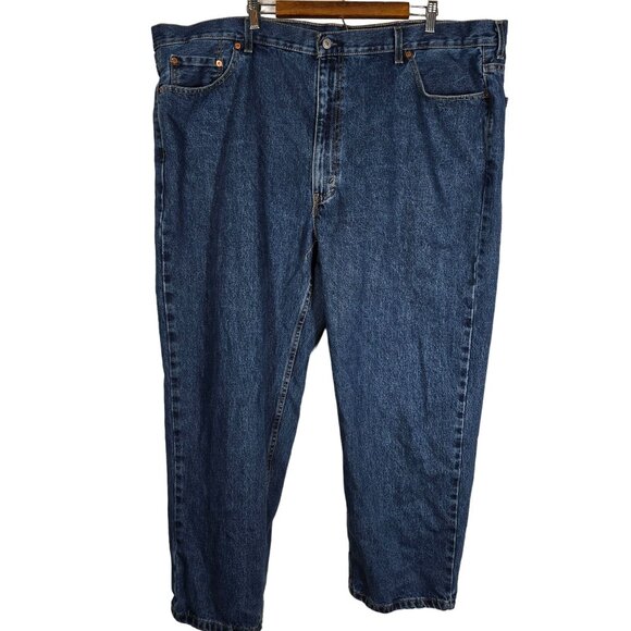 Levi's 550 Blue Jeans 48X29 Men's Straight Leg Denim - Picture 2 of 10